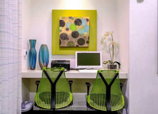 Business Center at Avora Apartments