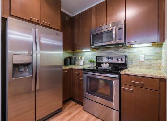 Berkshire Medical District kitchen with custom cabinetry and stainless appliances