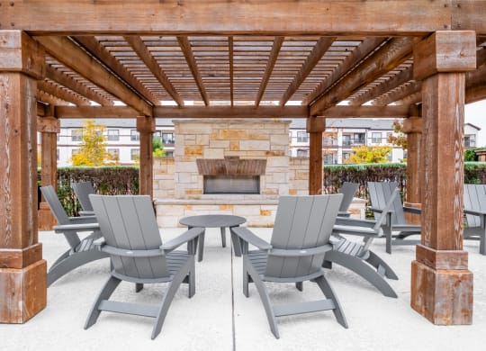 Outdoor Fireside Social Lounge at Berkshire Preserve