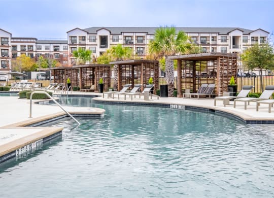 View of Pool and Cabanas at Berkshire Preserve