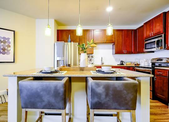 spacious kitchen at Berkshire Village District Raleigh apartments