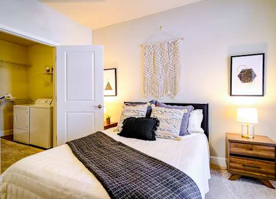 spacious bedroom at Berkshire Village District luxury apartments for rent in Raleigh