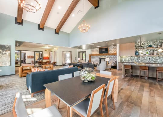 Carrick Bend apartments clubhouse and social gathering spaces