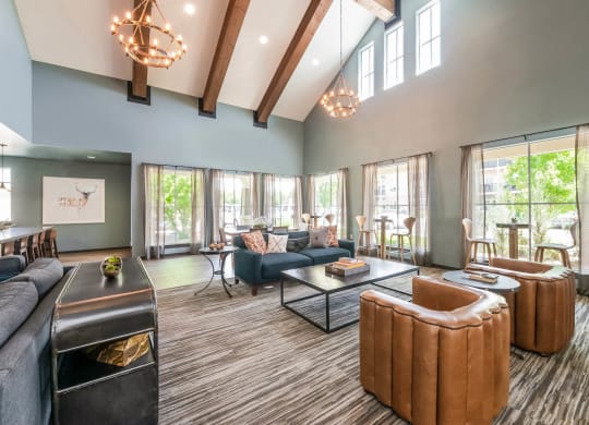 Carrick Bend clubhouse and social spaces with comfortable seating
