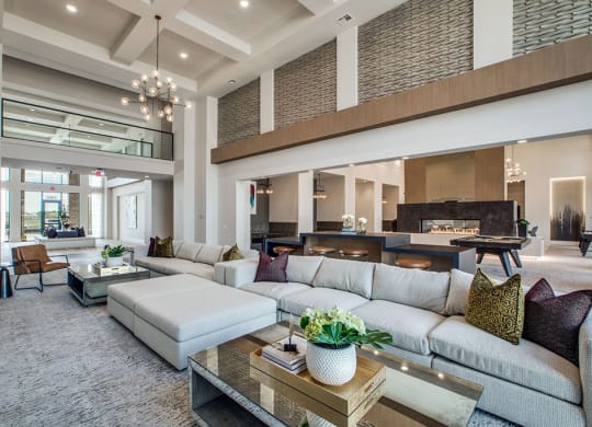 Social Lounge With Fireplace at Berkshire Exchange Apartments, Spring