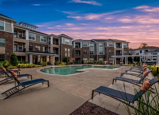 Village at Marquee Station apartments swimming pool