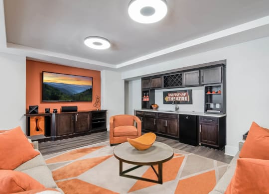 Village at Marquee Station apartments clubroom