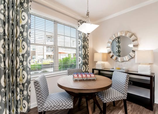 Village at Marquee Station apartments dining area