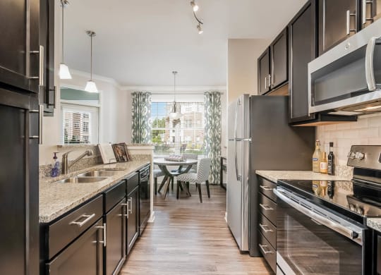 Village at Marquee Station apartments luxury kitchen