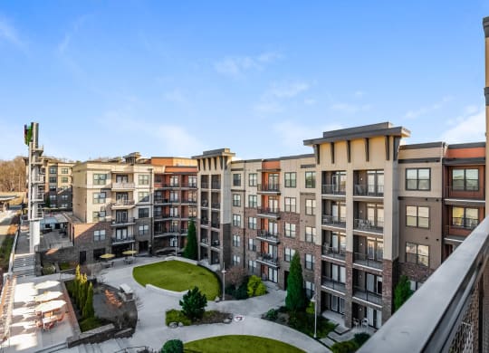 Views at Coolray Field apartments exterior building view