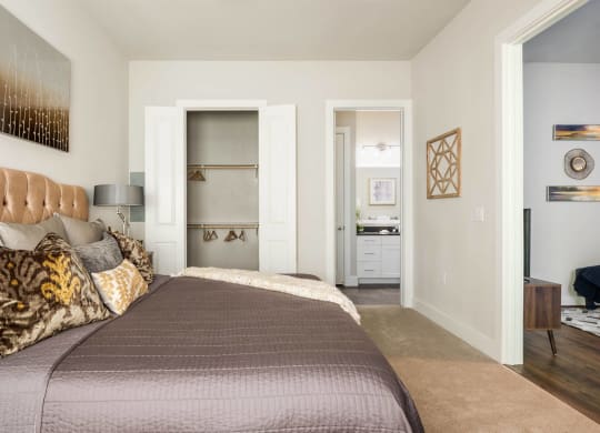 bedroom at Tinsley on the Park apartments