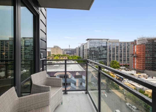 a balcony view at Tribeca NOMA apartments