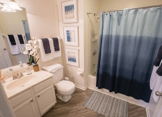 Luxurious Bathroom at The Residence at Christopher Wren Apartments, Columbus, OH