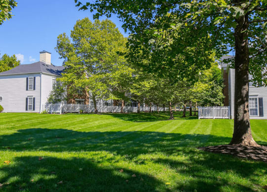 Lush Landscaping at The Residence at Christopher Wren Apartments, Columbus, OH