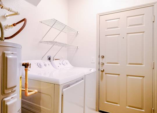 laundry area at The Falls at Copper Lake apartments
