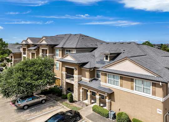exterior view of The Falls at Copper Lake apartments 9140 Hwy 6 N., Houston, TX 77095