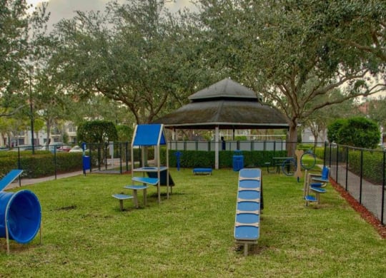 Dog Park with Exercise Equipment at The Sophia at Abacoa, Florida