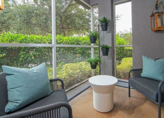 Private Screen-In Patio or Balcony at The Sophia at Abacoa, Jupiter, FL, 33458