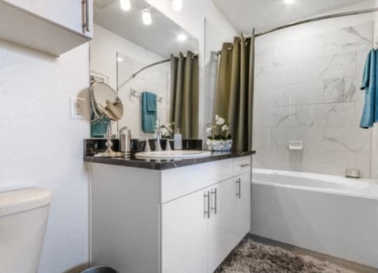 Large Soaking Tub In Bathroom at Berkshire Preserve, Garland, TX