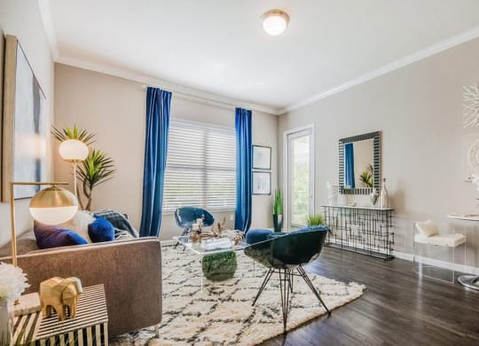 Modern Living Room at Berkshire Preserve, Garland, 75044