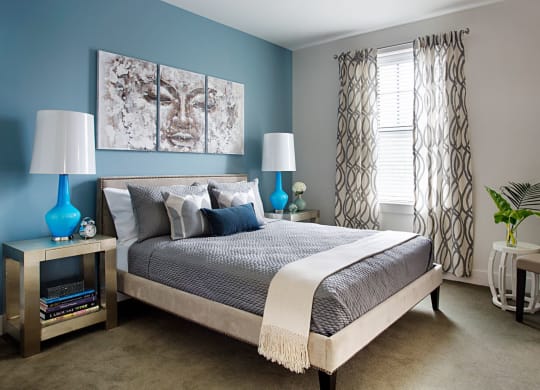 Bedroom Interior Large Enough for King Size Bedroom Set with Large Window and High-End Hard Surface Flooring at Gatehouse 75, Massachusetts, 02129