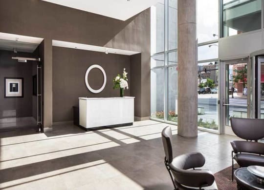 Front Entrance Lobby at Eight O Five Apartments with 5-Star Hotel Lobby with Package Acceptance