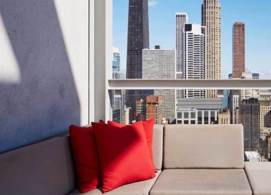 Morning City View at Eight O Five Apartments--Room with a View Studio, 1 and 2 Bedroom Apartments Chicago