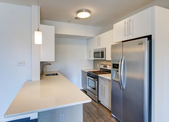 Charlestown MA Apartments with New Kitchens Stainless Appliances and Breakfast Bar