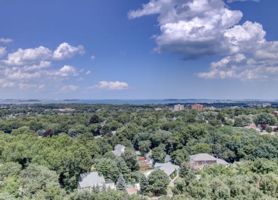 1 and 2 Bedroom Apartments in Quincy MA with water views and Boston city skyline vistas