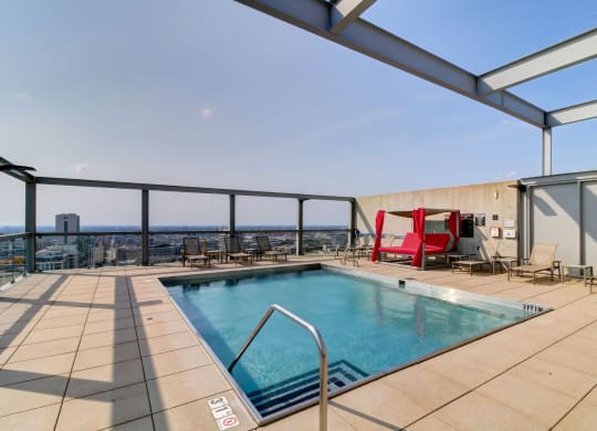 Rooftop Pool and Cabanas in Chicago, Illinois 60610