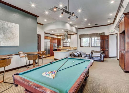 Pool table at Red Hawk Ranch, Louisville, KY 40241