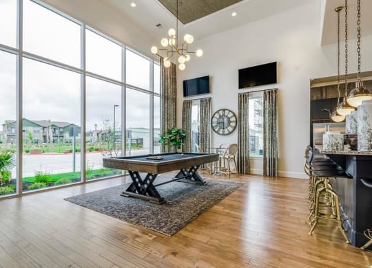 Billiards Table In Clubhouse at Berkshire Creekside, Texas, 78130