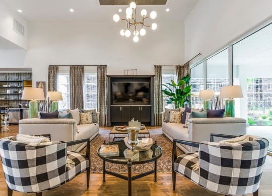 Large Clubhouse With Ample Sitting And Television at Berkshire Creekside, New Braunfels, TX, 78130