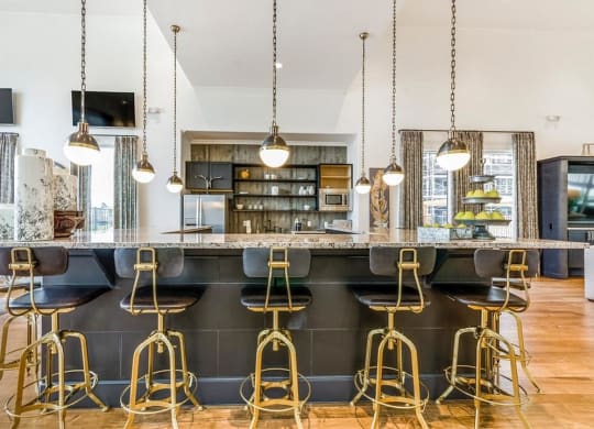 Breakfast Bar-Dining Room at Berkshire Creekside, New Braunfels, TX