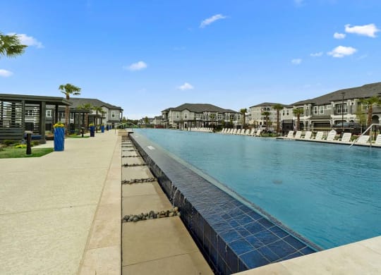 Swimming pool area1 at Reveal on the Lake, Texas, 75088
