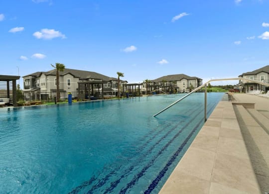 Swimming pool area at Reveal on the Lake, Texas