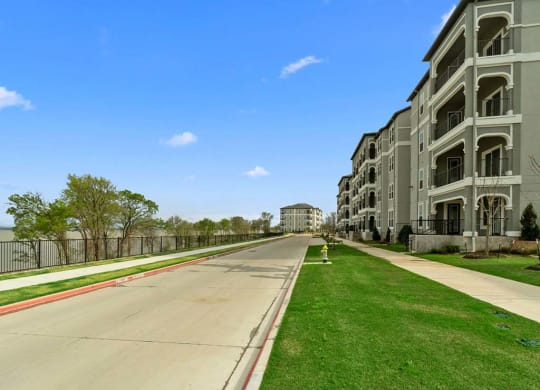 Lake side building at Reveal on the Lake, Rowlett, TX, 75088