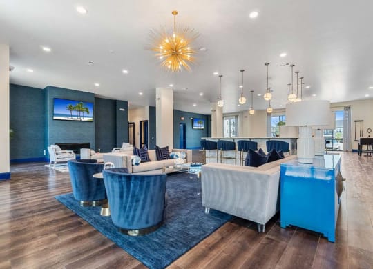 Living + dining + Kitchen at Reveal on the Lake, Rowlett, 75088