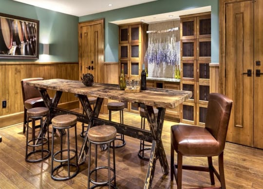 Wine Cellar Inspired Tasting Room at Berkshire Village District, Raleigh, NC
