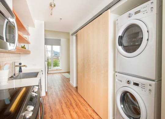 Washer And Dryer In Unit at Lower Burnside Lofts, Oregon