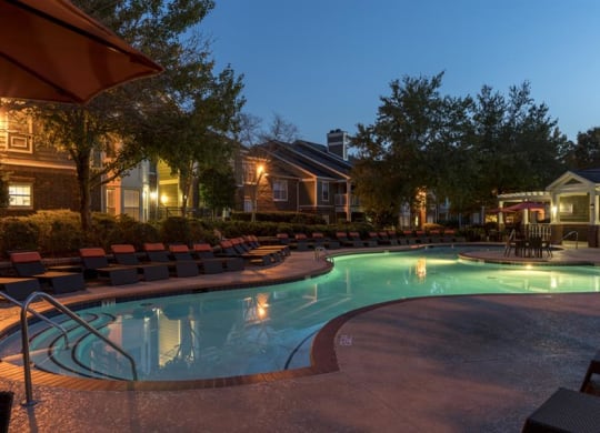 Twilight Pool With Clubhouse at Wyndchase Aspen Grove, Franklin, TN, 37067