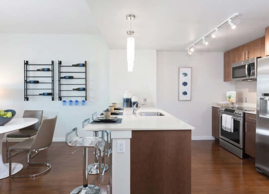 Kitchen and dining room at Lyric, Walnut Creek, CA, 94596