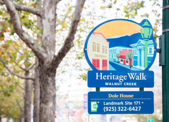 Heritage Walk Street Sign at Lyric, Walnut Creek, CA, 94596
