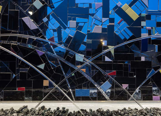 Photo of outdoor art installation at Lyric, Walnut Creek