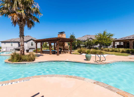Crystal Clear Swimming Pool at Villages of Briggs Ranch, San Antonio, 78245