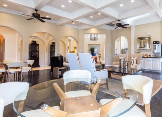 High Ceiling Lounge Area at Villages of Briggs Ranch, Texas, 78245