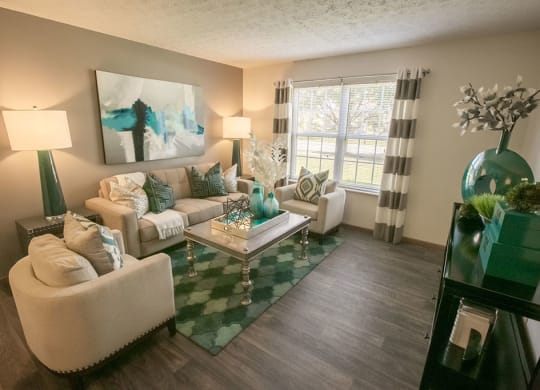Modern Living Room at Sterling Park Apartments, Grove City