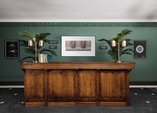 The Edison apartments welcome area