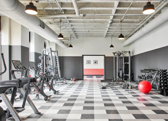 The Edison apartments fitness center