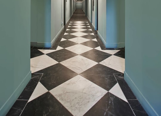 The Edison apartments interior corridor